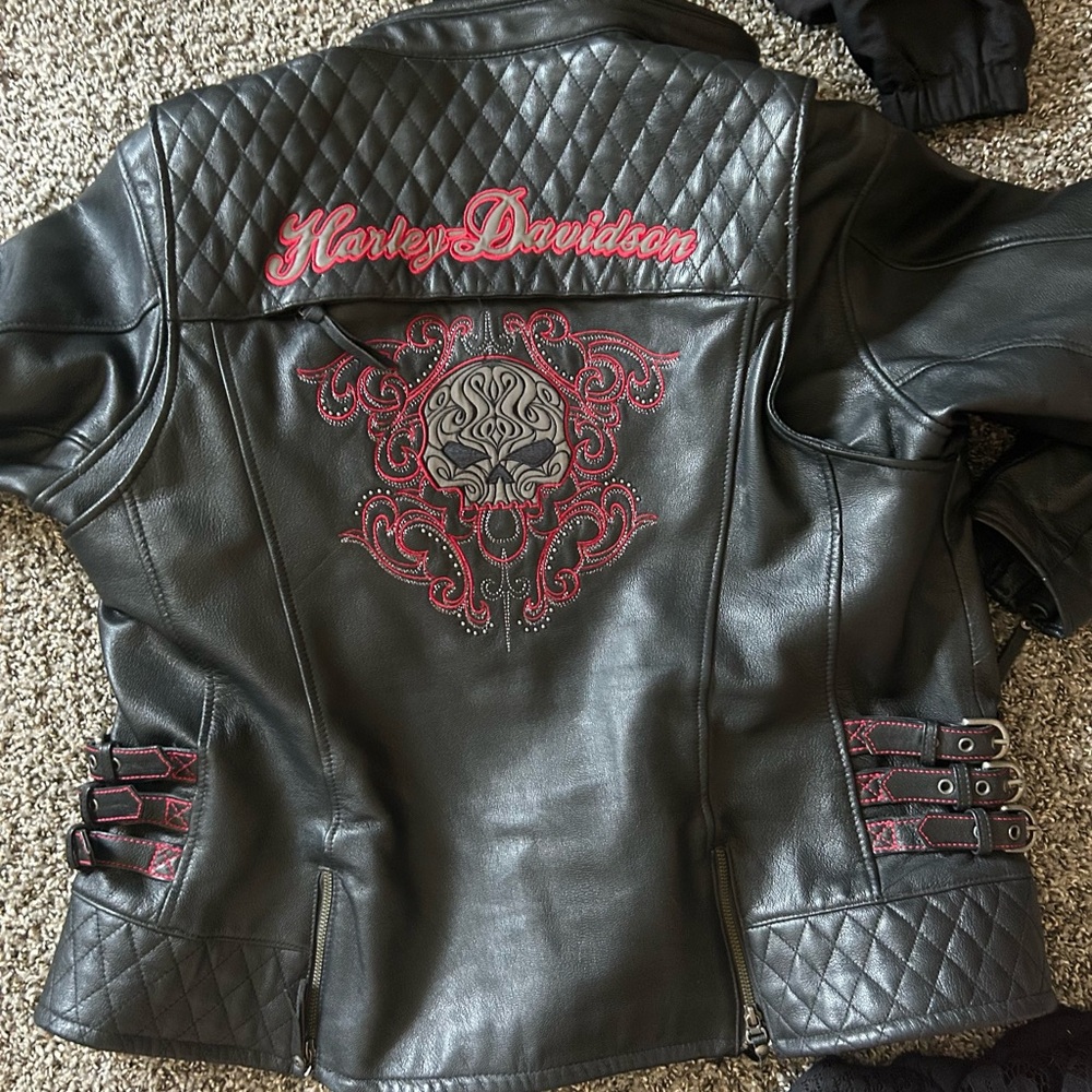 Harley-Davidson Women's Black Leather Jacket 3W xxxl 3xl